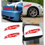 Sticker Usta Racing Araba Oto Motosiklet Sticker 01970 - 15x4 Cm - Kırmızı