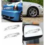 Sticker Usta Racing Araba Oto Motosiklet Sticker 01970 - 40x10 Cm - Krom