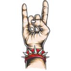 Sticker Usta Rock N Roll Işareti Araba Oto Motosiklet Sticker 00148 - 25x10 Cm - Renkli