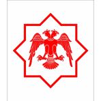 Sticker Usta Selçuklu Kartalı Yıldızı Sticker Araba Oto Motosiklet Karavan Etiket 00228 - 15x15 Cm - Kırmızı