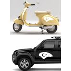 Sticker Usta Türk Bayrağı Araba Oto Motosiklet Karavan 4x4 Sticker 00786 - 15x7,5 Cm - Beyaz