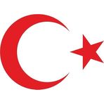 Sticker Usta Türk Bayrağı Ay Yıldız 00323 Kırmızı 30 x 22 cm