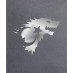 Sticker Usta Türk Bayrağı Kurt Bozkurt Hilal Araba Oto Motosiklet Sticker 00071 Krom 40x33 Cm
