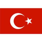 Sticker Usta Türk Bayrağı Sticker - 18002 Kırmızı 13 x 8 cm