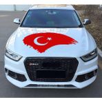 Sticker Usta Türk Bayrağı Sticker, Ay Yıldız, Türkiye, 00786 Kırmızı 60x30 Cm