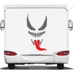 Sticker Usta Venom Korkunç Öfke Araba Oto Motosiklet Karavan Sticker 00138 - 99x54 Cm - Gri