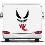 Sticker Usta Venom Korkunç Öfke Araba Oto Motosiklet Karavan Sticker 00138 - 99x54 Cm - Siyah