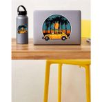Sticker Usta Volkswagen Vosvos Tosba Araba Oto Motosilet Nostalji Sticker 00065 - 60x60 Cm - Renkli
