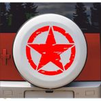 Sticker Usta(23959) Askeri Yıldız Army Star Sticker - 00677 Kırmızı 80x80 Cm 100 x 100 cm stickerusta85ada66e-c0d-100x100