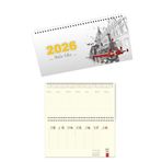 StickerArt 2026 Haftalık Masa Takvimi Masa Sümeni Büyük Boy 33x16 cm