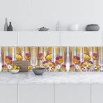 StickerArt 3D Golden Flower 60x100 cm Mutfak Tezgah Arası Folyo