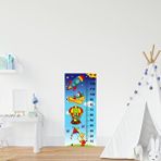 Stickerart Çocuk Odası Bebek Odası Boy Ölçer Boy Cetveli Sticker Gökyüzü Beyaz