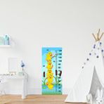 Stickerart Çocuk Odası Bebek Odası Boy Ölçer Boy Cetveli Sticker Ördekler Beyaz