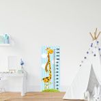 Stickerart Çocuk Odası Bebek Odası Boy Ölçer Boy Cetveli Sticker Uzun Zürafa Beyaz