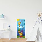 Stickerart Çocuk Odası Bebek Odası Boy Ölçer Boy Cetveli Sticker Zürafa Beyaz