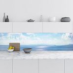 StickerArt Deniz Gökyüzü 60x300 cm Mutfak Tezgah Arası Folyo