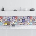 StickerArt Türk Fayans Desen 60x400 cm Mutfak Tezgah Arası Folyo