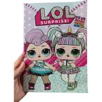 Stickerlı Boyama Kitabı 16 Karakterli Boyama Kitabı ve Sticker ve Lol Surprise Maskesi - --