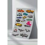 StickerMarket Araba Car Sticker Seti (14) - 21 x 32 cm - Renkli