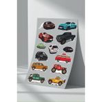 StickerMarket Araba Car Sticker Seti (2) - 21 x 32 cm - Renkli