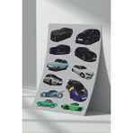 StickerMarket Araba Car Sticker Seti (3) - 21 x 32 cm - Renkli