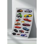 StickerMarket Araba Car Sticker Seti (5) - 21 x 32 cm - Renkli