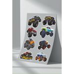 StickerMarket Araba Car Sticker Seti (6) - 21 x 32 cm - Renkli
