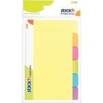 Stickn Stick'n 21460 Seperatörlü Yapışkanlı Not Kağıdı 149X98 Çizgili Sarı