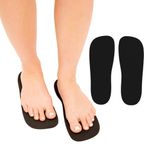 STICKONFEET Deluxe 30 Çift (60 Feet) Sprey Tabakalı Ayak Pedleri Koruyucular PRO Güneşsiz Hava Fırçası Sprey Tabaklama Çadırı Ayak Koruması (Siyah)