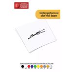 Stickrmarket Limited Edition 30x6 cm Beyaz Araba Laptop Duvar Folyo Sticker