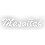 Stickrmarket Maşallah 20x4 cm Beyaz Araba Laptop Duvar Folyo Sticker