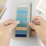 Sticky Notes Şeffaf Renkli Yapışkan Not Kağıtları Defter Yer İmleri Etiket Ayraç 10 Renk 200 Yaprak Gökkuşağı Serisi (Kuru Çay)