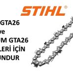 Stihl GTA26 ve Titanium GTA26 Uyumlu 1/4 inch 14 Diş Zincir