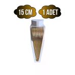 Stil 15Cm Plastik Ayak Mobilya Masa Ve Dolap Ayağı(15Cm)(Beyaz - Altın) Beyaz 15Cm 15Cm - 1 Adet