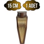 Stil 15CM Plastik Ayak Mobilya Masa ve Dolap AYAĞI(15CM)(KAHVERENGİ - Altın) - Kahverengi - 15cm - 1 ADET