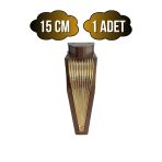 Stil 15Cm Plastik Ayak Mobilya Masa Ve Dolap Ayağı(15Cm)(Kahverengi - Altın) Kahverengi 15Cm 15Cm - 1 Adet