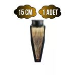 Stil 15Cm Plastik Ayak Mobilya Masa Ve Dolap Ayağı(15Cm)(Siyah - Altın) Siyah 15Cm 15Cm - 1 Adet