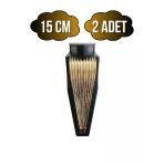 Stil 15Cm Plastik Ayak Mobilya Masa Ve Dolap Ayağı(15Cm)(Siyah - Altın) Siyah 15Cm 15Cm - 2 Adet