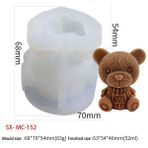 Stil 2 3D Teddy Bear Silikon Kalıp Çikolatalı Kek Kalıbı Buz Küpü Kalıpları Dondurma Dekorasyon Dıy Viski Şarap Kokteyl Silikon Kalıplar (Yurt Dışından)