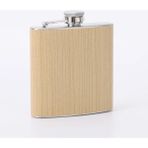 Stil 2 6 Oz Açık Taşınabilir Vintage Cep Şişesi Ahşap Tahıl Deri Viski Votka Sake Shochu Şişe Drinkware Şarap Bardağı (Yurt Dışından) - 0,12 L - Renkli
