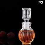 Stil 3 1 Adet 50 ml Viski Cam Likör Şişeleri Vidalı Kapaklı Alkol Oyma Parfüm Bal Kavanoz Mini Konteyner Düğün El Yapımı Hediye (Yurt Dışından) - 0,12 L - Renkli