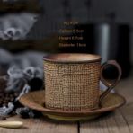 Stil 3 Büyük 250 ml Japon Klasik Vintage Fincan ve Tabak Seramik Basit Çay Takımları Porselen Modern Tasarım Kahve Fincanları Cafe Mutfak (Yurt Dışından) - 1 Adet - Renkli - 1 lt