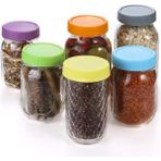 Stil 4 1 Adet Cam Turşu Kavanozu Kapakları Sızdırmaz Conta Silikon O Plastik Vidalı Kapak Evrensel Depolama Kapağı Geniş Ağızlı Kupa Cannin L8A5 (Yurt Dışından) - Renkli - Water Bottle
