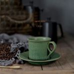 Stil 4 Küçük 130 ml Japon Klasik Vintage Fincan ve Tabak Seramik Basit Çay Takımları Porselen Modern Tasarım Kahve Fincanları Cafe Mutfak (Yurt Dışından) - 1 Adet - Renkli - 1 lt