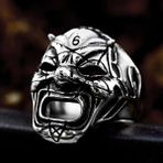Stil D 11 Gotik Vintage Kafatası Maskesi Yüzük Erkekler Erkekler Için Benzersiz Hip Hop Paslanmaz Çelik Iskelet Yüzükler Biker Muska Takı Hediye Dropshipping (Yurt Dışından) - Yetişkin - Renkli