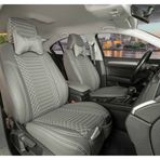 Stil Dacia Sandero Stepway Lüks Elit Deri Oto Koltuk Kılıfı Ön/Arka Set