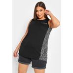 Stil Diva Büyük Beden Cep Detaylı Sırtı Desenli Kolsuz Bluz 302257