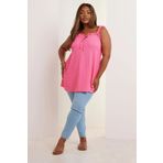 Stil Diva Büyük Beden Geniş Yaka Fırfır Askılı Kol Önü Bağlamalı Bluz 322689