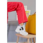 Stil Durağı GALİSA MODEL 5 TABANLI GİZLİ TOPUK YENİ SEZON SNEAKERS SPOR AYAKKABI BEYAZ