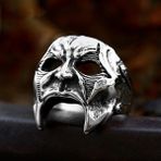 Stil F 9 Gotik Vintage Kafatası Maskesi Yüzük Erkekler Erkekler Için Benzersiz Hip Hop Paslanmaz Çelik Iskelet Yüzükler Biker Muska Takı Hediye Dropshipping (Yurt Dışından) - Yetişkin - Renkli